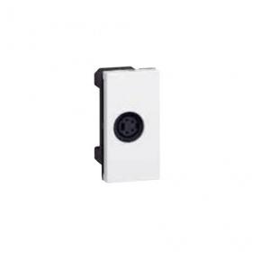 Legrand Arteor White Video Socket, 1 M, 5744 01